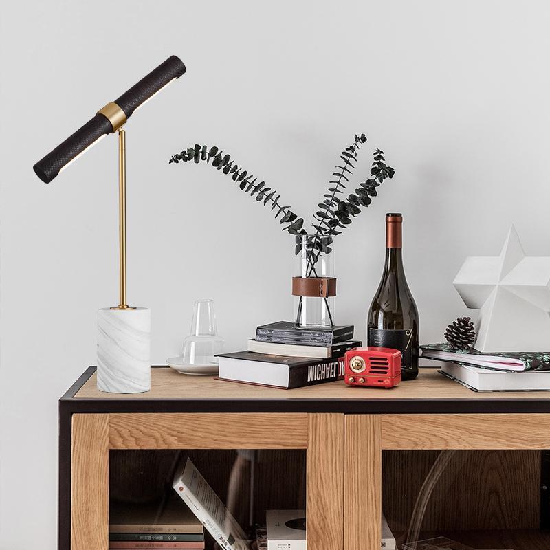 Desk Lamp - Lampu Meja Dekoratif, Lampu Meja Marmer