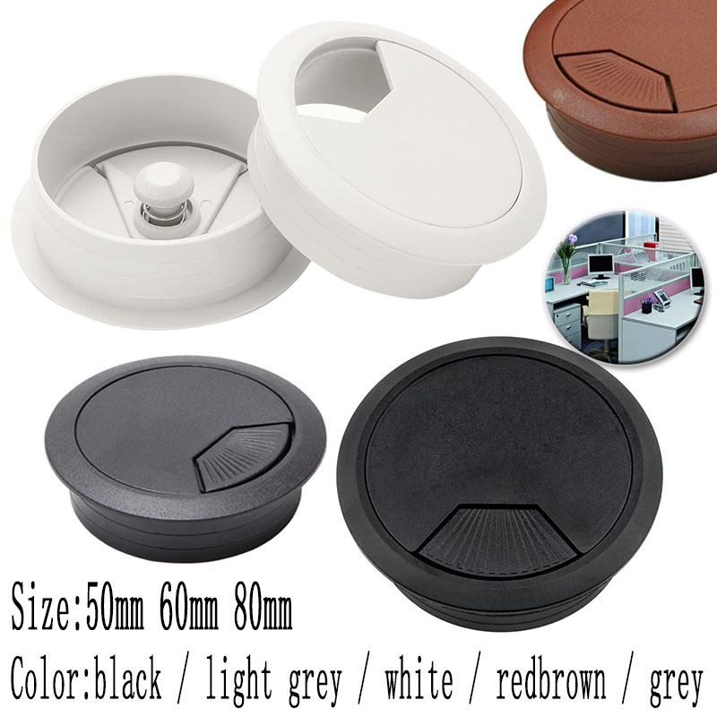 Office Furniture Brands - Penutup Lubang Kabel Meja 50/60/80MM, Kotak