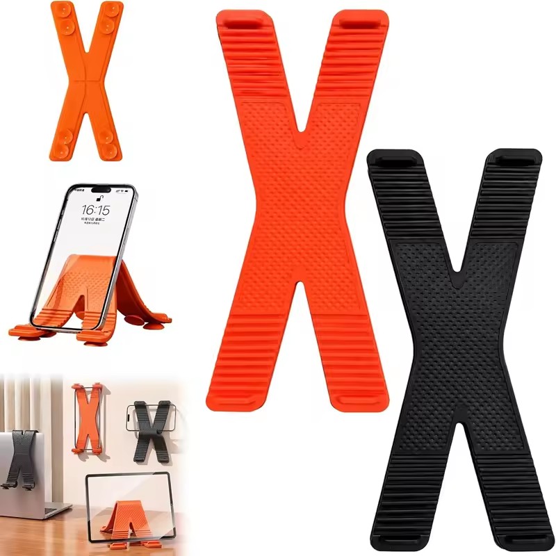 Mobile Pedestal Cabinet - Penyangga Ponsel Silikon Bentuk-X, Dudukan yang