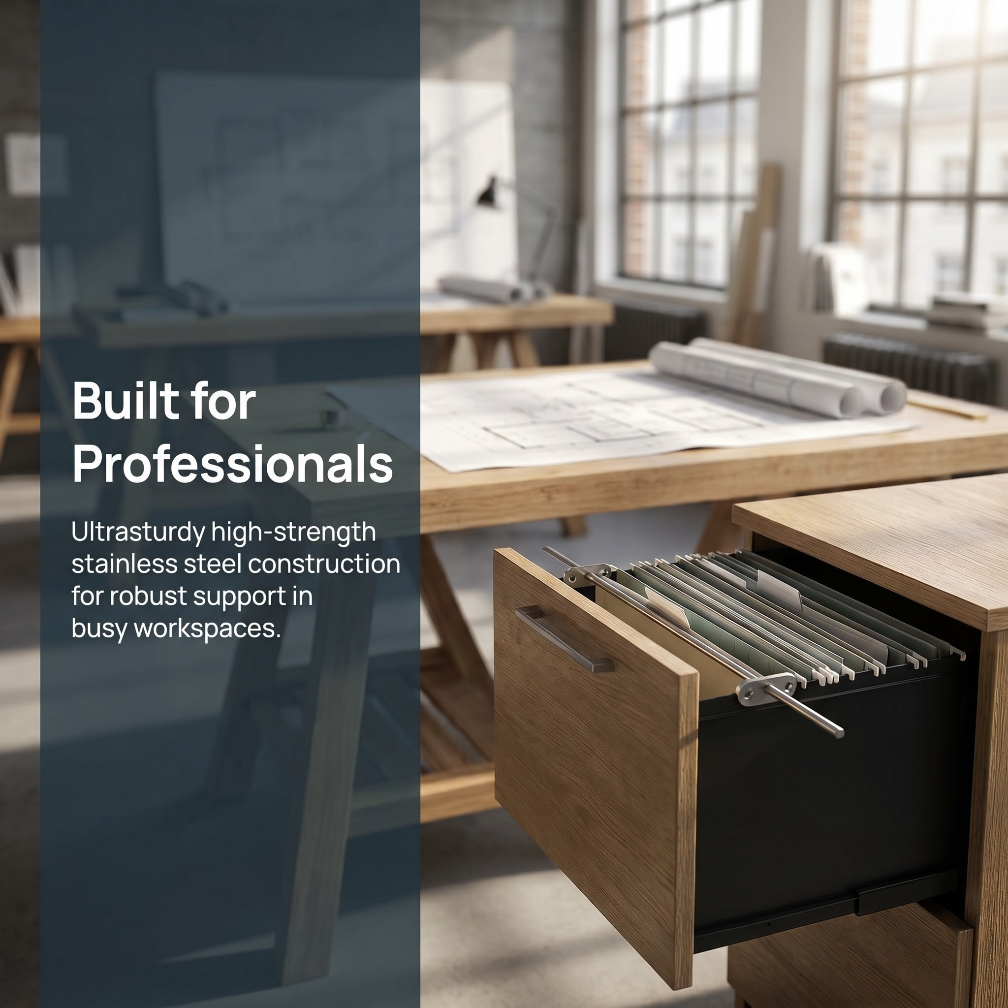 File Cabinet - Rel Gantung untuk Folder Arsip, Baja