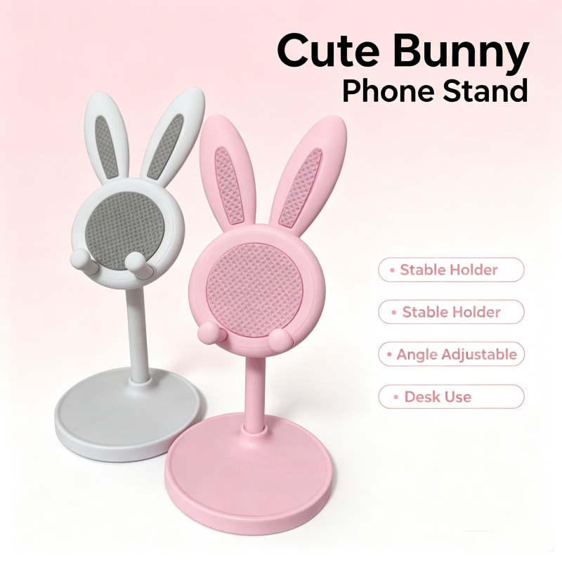 Penyangga Ponsel Kelinci Lucu, - Standing Desk ulasan dan harga