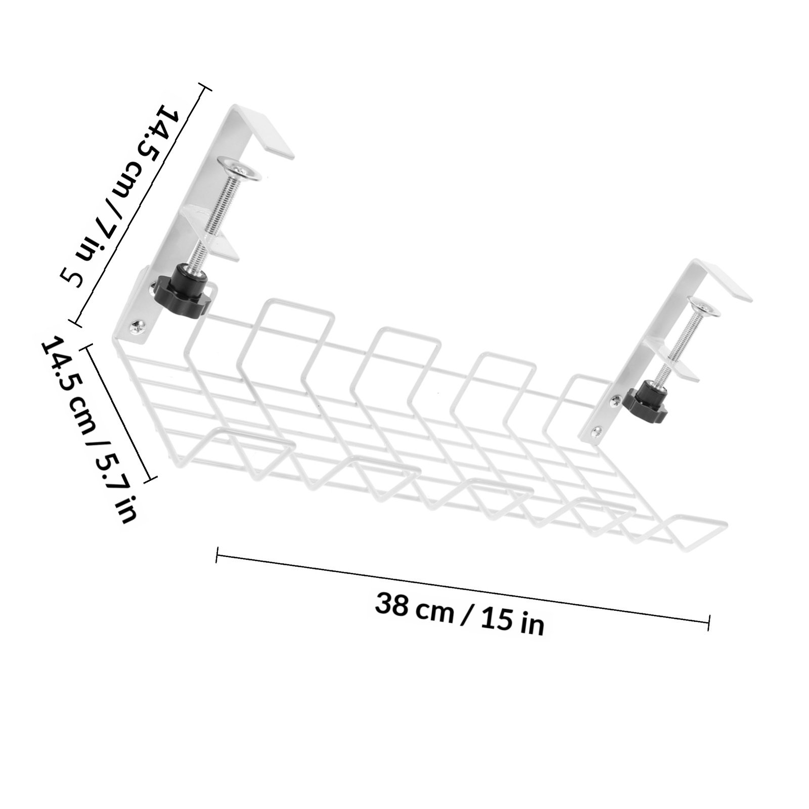 Rak Penyimpanan Kabel Baja Kar - Desk Organizer ulasan dan harga