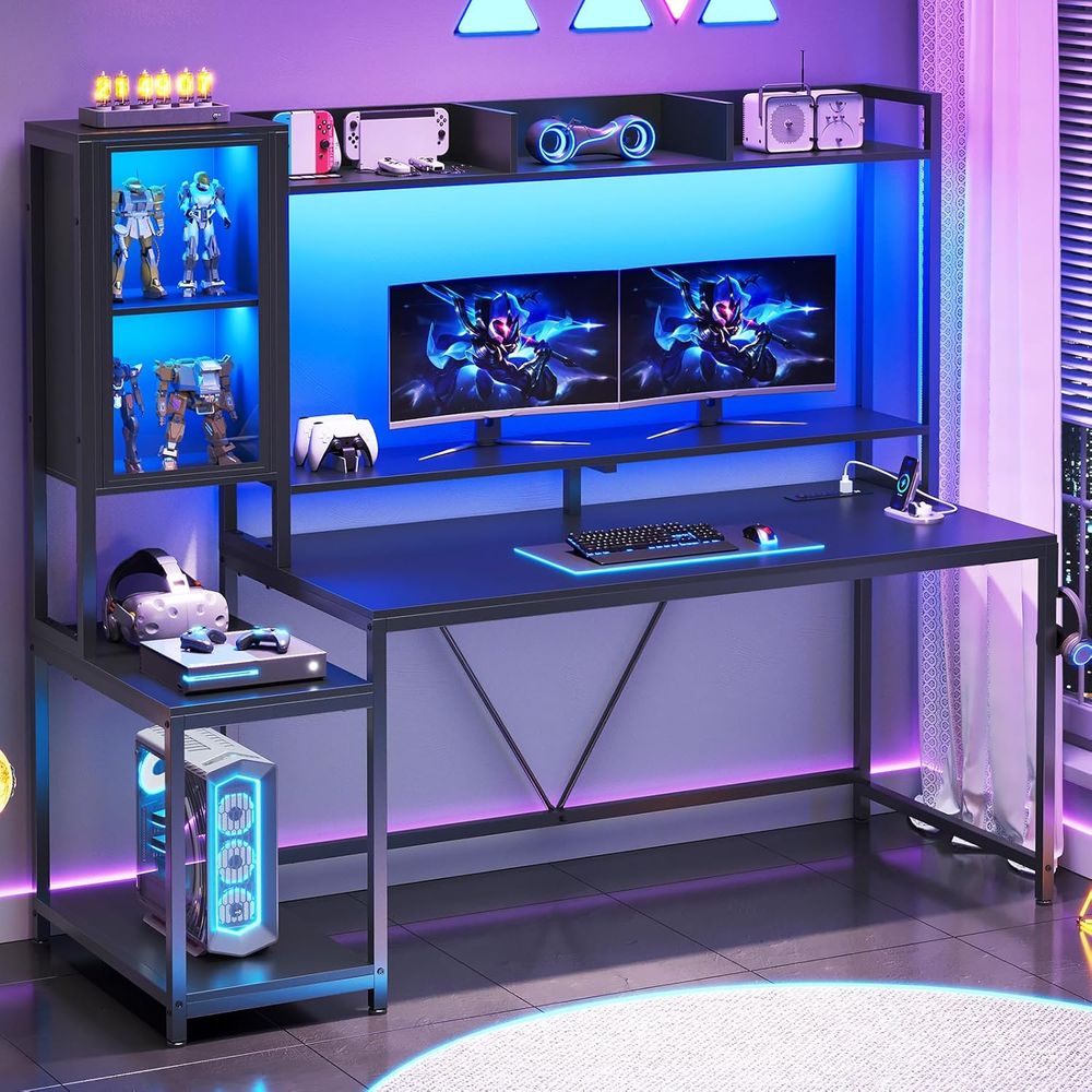 Meja Gaming 60'' dengan Penyim - Standing Desk ulasan dan harga