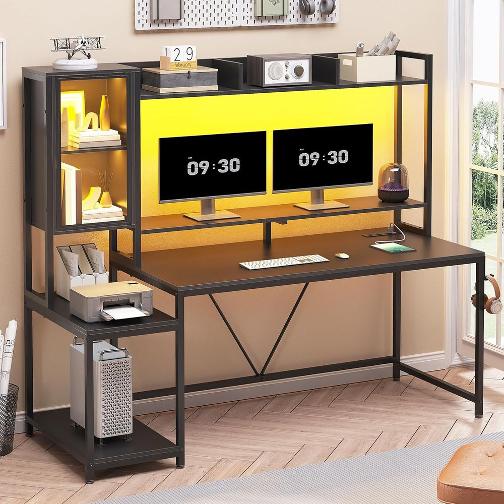 Meja Gaming 60'' dengan Penyim - Standing Desk ulasan dan harga
