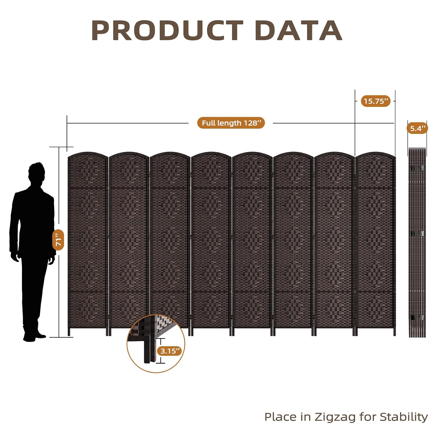 Partisi Ruangan 8 Panel, Penye - Partition Screen Divider ulasan dan harga