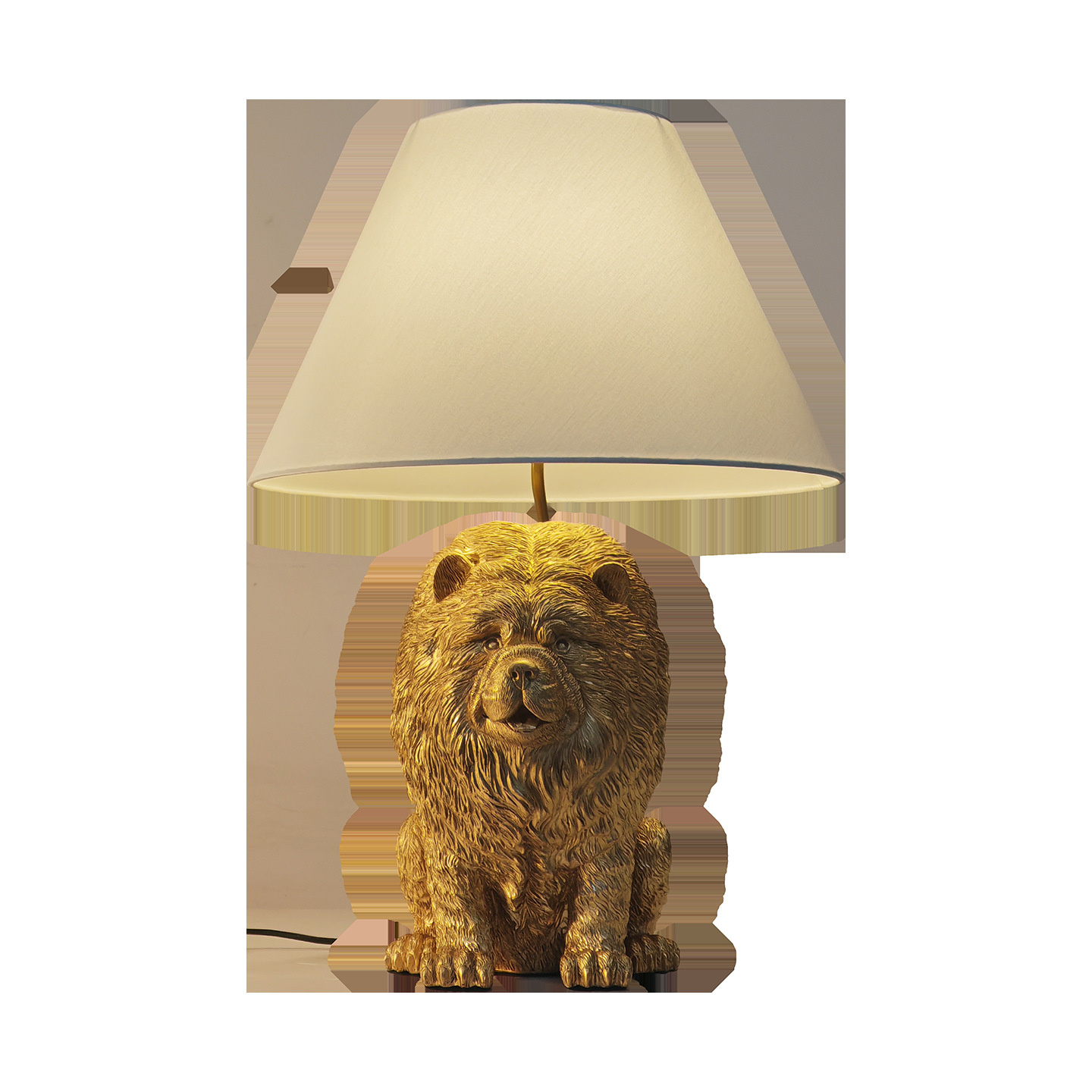 Lampu Meja Resin Hewan Chow Ch - Desk Lamp ulasan dan harga